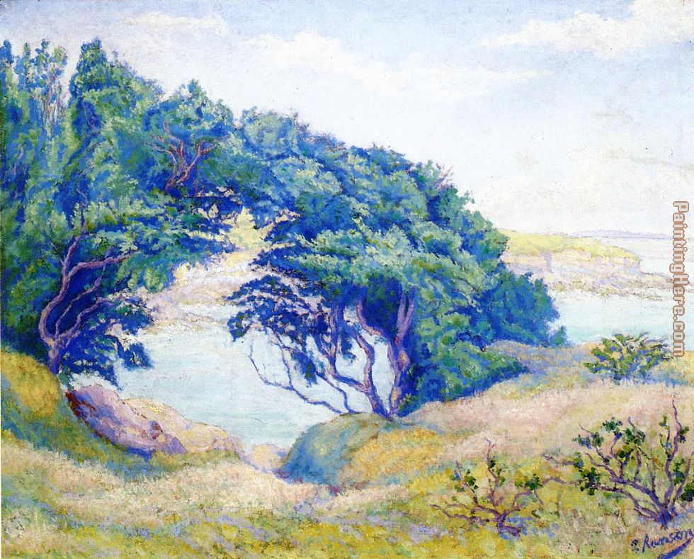 By the Sea, Brittany painting - Paul Ranson By the Sea, Brittany art painting
